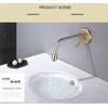 DUSJYOHRD Bathroom Basin Faucet Brass Brushed Gold Sink Mixer Tap