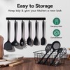 Onader Silicone Cooking Utensils Set, 10 Pieces Black Kitchen Utensils