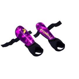 Storelli Shin Guards, Unisex, Flexible & Durable Protection, Ultra-Lightweight, Breathable Air Channels, Sleek Asymmetric Design, Soccer Accessory Must-Have, Pink Camo, Small