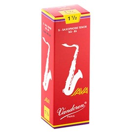 Vandoren "Java Red" Tenor saxophone reeds, box of 5 - Strength 1,5