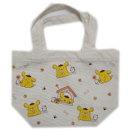 Sanrio Mini Tote Lunch Tote Bag, Canvas, Cotton, Cloth, Bento Box, Small, Cute, Character, Pom Pom Pompurin B