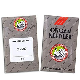 20 Organ ELX705 Regular Sharp or Ball Point Flat Shank Portable Serger Coverstitch Needles ~ Multiple Sizes!  (75/11 Ball Point)