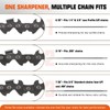 Blosail 2-in-1 Chainsaw Sharpener Kit with Round & Flat Files