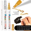 Whaline Chalkboard Label Stickers 10 Patterns with 3 Marker Pens,