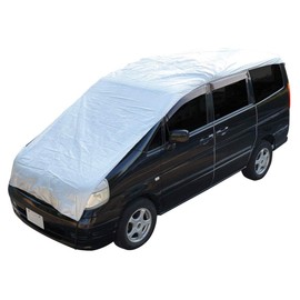 Half Body Cover, Windshield Cover, For All Year, Freeze Protection, Volcanic Ash, Bird Droppings, Sleeping in Car, Sun Protection, Half Type, Easy Installation (L)