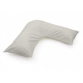 V shaped Orthopaedic Nursing Pillow Case / Neck Support/ Pregnancy Pillows - Cream