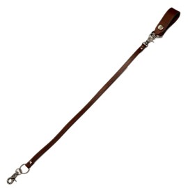 USA DESIGN AMWC-034 Genuine Leather, Belt Loop, Wallet Chain, Wallet Cord, Motorcycle, Biker, Touring, Wallet, Holder, Convenient, Braun