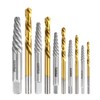 Luckyway 10-Piece Screw Extractor and Left Hand Drill Bit Set,