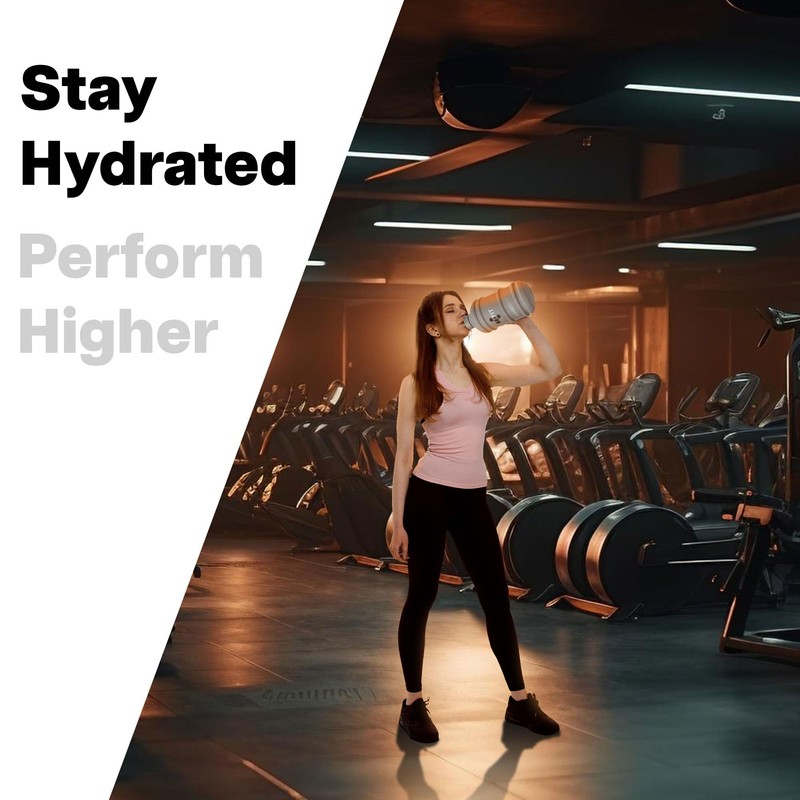 BE FIT Gym Water Bottle (GREY)