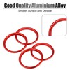 X AUTOHAUX 4 Pcs Red Car Air Conditioner Vent Ring