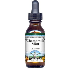 Chamomile Mint Glycerite Liquid Extract (1:5) - Vanilla Flavored (1 oz, ZIN: 522264) - 3 Pack