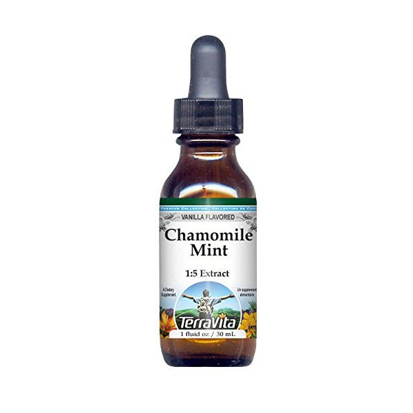 Chamomile Mint Glycerite Liquid Extract (1:5) - Vanilla Flavored (1