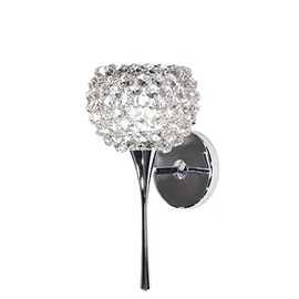 WAC Lighting WS57LED-G542WD/CH Gia LED Torch Wall Sconce with Crystal, One Size, White Diamond/Chrome