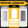VIVIDA 4" x 4" Fence Post Caps, Pyramid PVC Vinyl