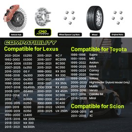 Customadeonly 35mm Hubcentric Wheel Spacers 5x114.3 Compatible for Lexus ES300 350, GS300 350 430,IS250 300 350,LS400 430 460,RC300 350, Camry Highlander Tacoma, tC xB (2pcs 60.1mm M12x1.5)
