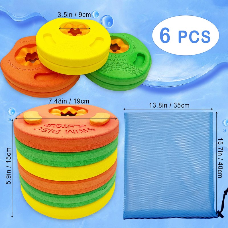 Kids Swimming Armbands Arm Float Discs for Pool, EVA Foam