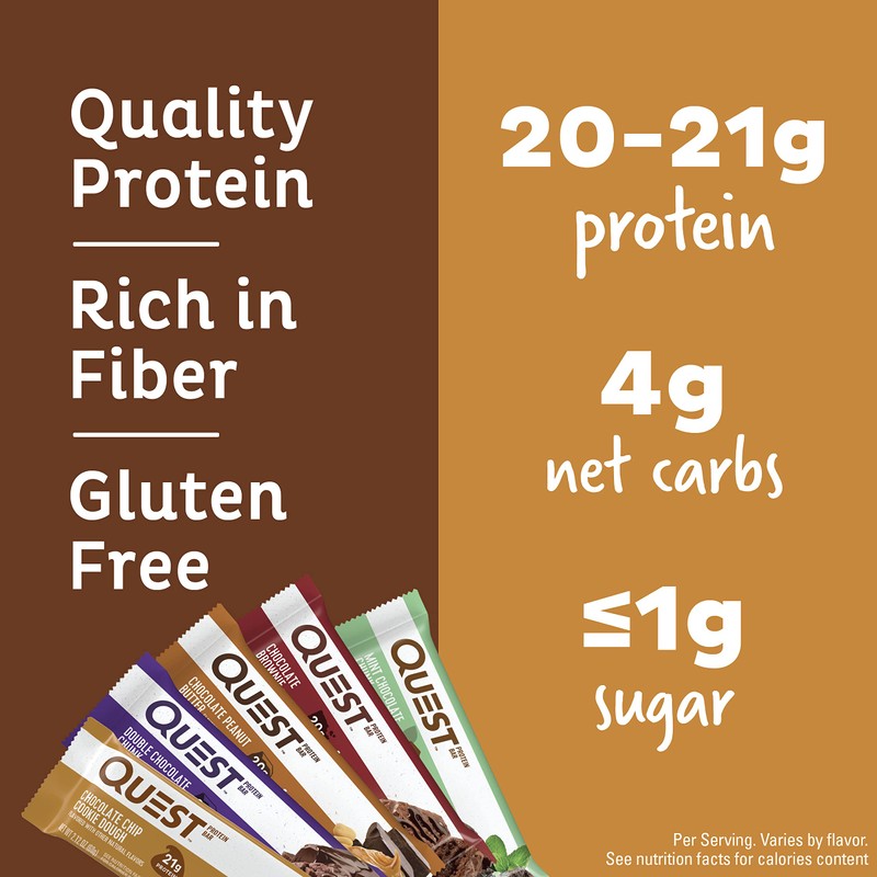 Quest Nutrition Chocolate Lovers Variety Pack, High Protein, Low Carb,