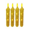 6.5 Inches Primitive Real Wax LED Flameless Short Candlesticks Hand