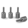 PrecisionGeek Stainless Steel Knurled Screws M4 x 12 mm (Pack