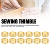 60pcs Sewing Thimbles Exquisite Copper Sewing Finger Protectors for Hand