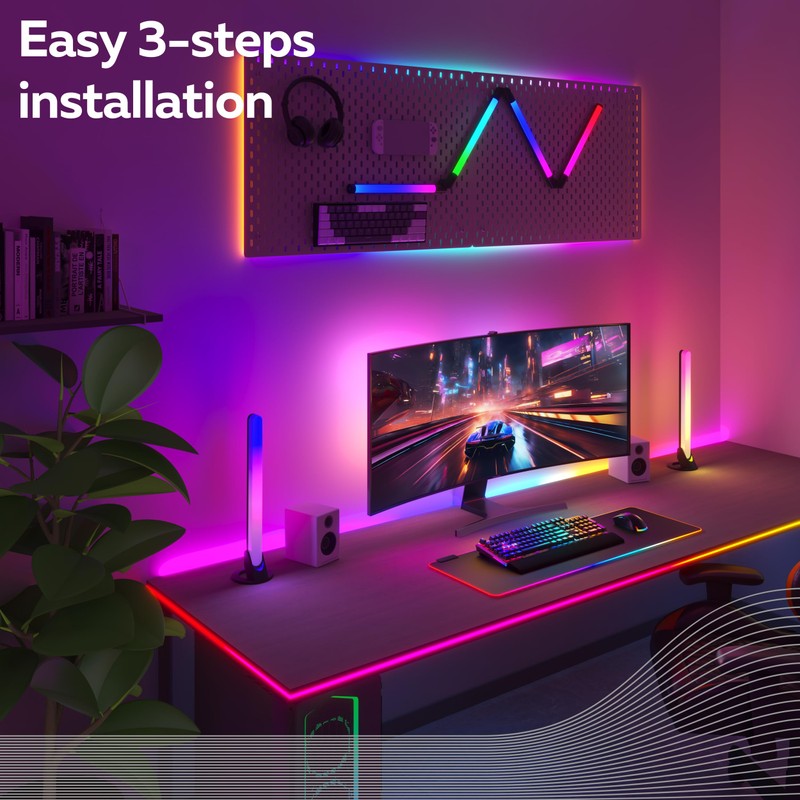 CALEX - Gaming Strip Light for Desk, Razer Chroma Compatible,