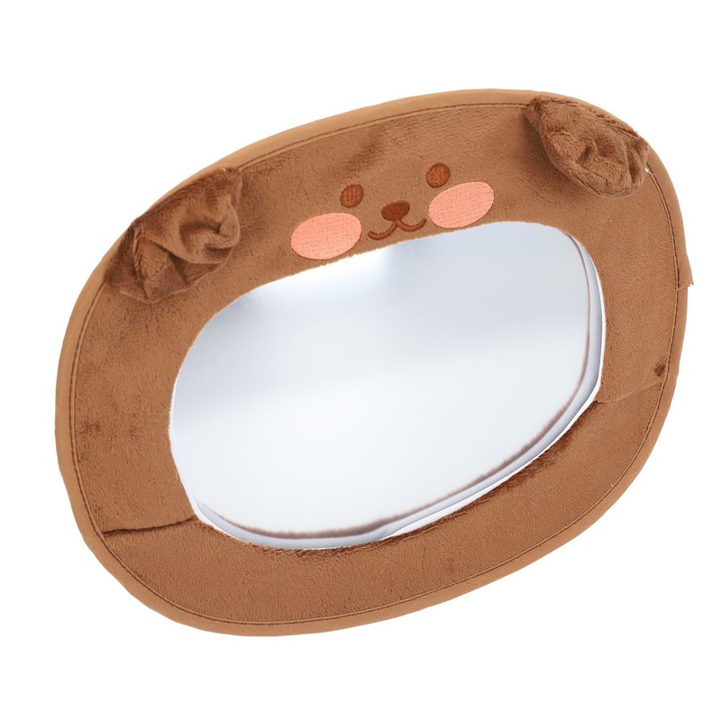 Baby Car Mirror Cute Cartoon Super Soft Fabric Acrylic Car