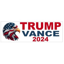 Generic Trump Vance 2024 Bumper Sticker Decal Vinyl Sticker Auto Car Truck Bumper Stickers B43