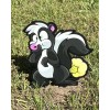 Happy Cow Metal Yard Stake/Skunk Holding It’s Nose/Stinker/S
