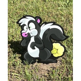 Happy Cow Metal Yard Stake/Skunk Holding It’s Nose/Stinker/S