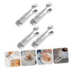 Alipis 2sets Multi-Function Food Tong Stainless Steel Tongs for Ice