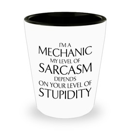 Funny Mother's Day Unique Gifts, Unique Gifts for Mechanics, Sarcasm Shot Glass for Men