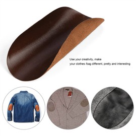 FTVOGUE Parche de reparación de Costura de Cuero,Oval PU Codo Reparación Parche Accesorios de Ropa de Costura para Chaquetas, Mochilas, Vaqueros,Bricolaje