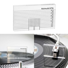 YOGOTEU Tone Arm Ruler Acrylic Alignment Tool Turntable Tonearm Ruler Gauge Vertical Track Angle Block for Turntable and Needle