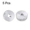 uxcell Flat Knurled Nut - M5 x 16mm x 5mm