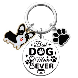 Dog Mom Gifts for Women Best Dog Mom Keychain Dog Gifts for Women Cute Gifts for Dog lovers Best Dog Mom Ever Gifts for Dog Lover Mom Friends Dog Owner Gifts for Women Dog Themed Gifts for Her