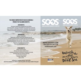 Soos Pets Natural Dead Sea Waterless Bath Mousse, 160 mL/5.41 oz.