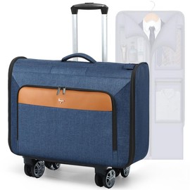Rolling Garment Bags, Large Rolling Duffle Garment Bag with Wheels, 3 in 1 Carry On Garment Suit Luggage Bag for Women Men，Business Travel Weekender - Color: Grey