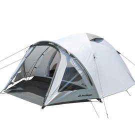 EchoSmile 4-Person Camping Tent with Clear Windows – Easy Setup Lightweight Shelter with Rainfly