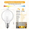 Brightown G40 Replacement Light Bulbs, 5W Clear Globe Bulb fits