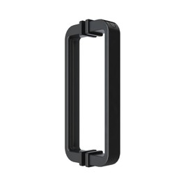 AQUABATOS Shower Cubicle Handle Double Sided Shower Door Handles Double Sided Black Matt Zinc Alloy Shower Knob Shower Door Pull Handle Parts Replacement 145mm Hole to Hole Glass Door Handle Knob