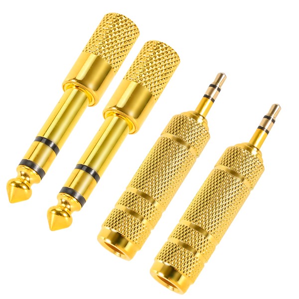 QAJOPFN QAJOPFN 4 Pack Headphone Jack 3.5mm (1/8 inch) Male