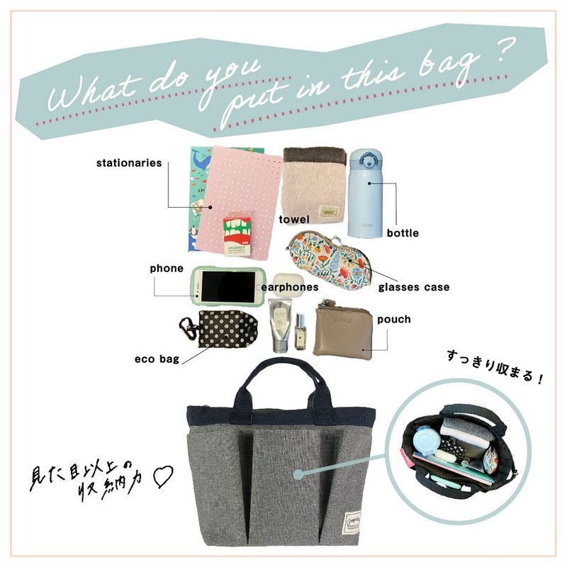 [Porta Fortuna] Cacha Cacha Mini Tote Bag, Lunch Bag, Tote