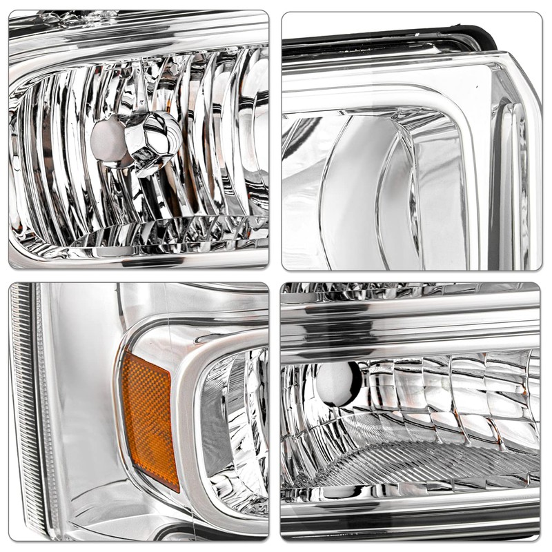 SOCKIR Headlight Assembly Compatible with 05 06 07 Ford F250