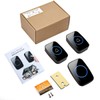 Wireless Doorbell, Waterproof Door Bell Kit, Distinguish front and rear