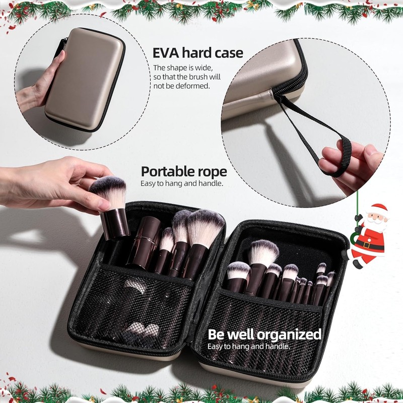 BS-MALL Professional Makeup Brushes BS-MALL with Travel Case - Kabuki