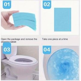 120 Toilet Bowl Cleaning Sheets, Pre-Measured, Biodegradable, Dissolvable, Eco-Friendly, Easy to Store & Use, Septic Safe, Inexpensive, Effective & Safe