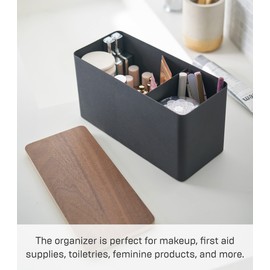 Yamazaki 4807 Sanitary Storage Case, Brown, Approx. W 10.2 x D 4.3 x H 5.5 inches (26 x 11 x 14 cm), Clean Around the Toilet, Small Storage, Multi Case