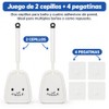 Juego 2 Cepillo para Baño Plegables, Colgante con Base