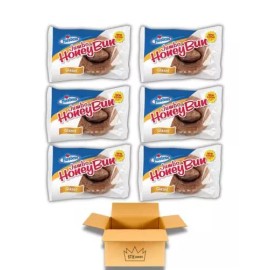 Hostess Jumbo Honey Bun Snack Cakes 4 oz Pack of 6 (Jumbo Glazed Honey Bun)