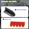 X AUTOHAUX 10pcs Roof Shark Fin Style Spoiler Wing for